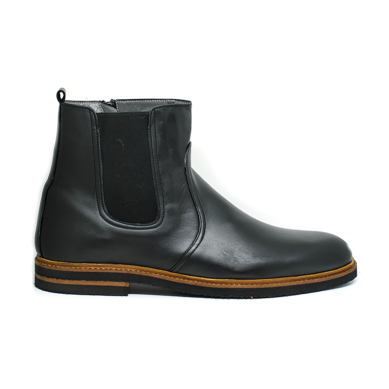 Bigshoes KL37212-01 Δερμάτινο Μποτάκι Μαύρο φωτογραφία