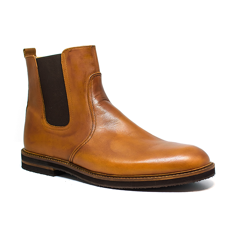 Bigshoes Bigshoes KL37212-09 Δερμάτινο Μποτάκι Ταμπά