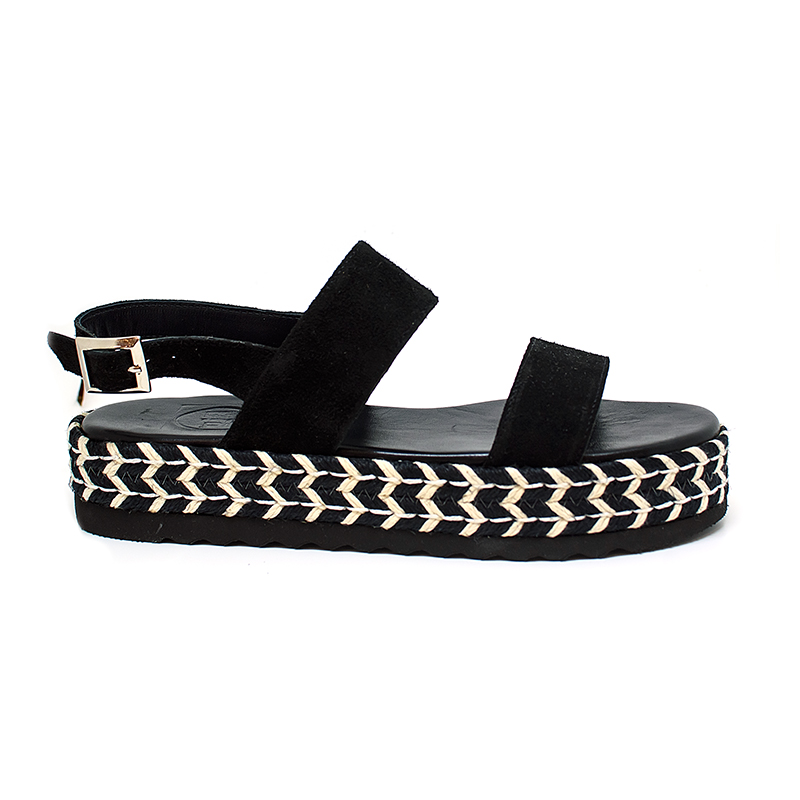 Bigshoes Bigshoes GA0206-01 Δερμάτινο Πέδιλο Μαύρο
