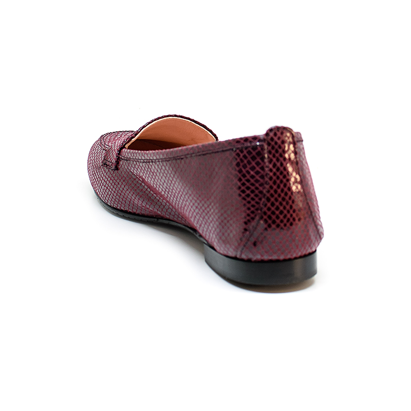 Bigshoes MX14255-23 Snake Δερμάτινο Μοκασίνι Μπορντό φωτογραφία