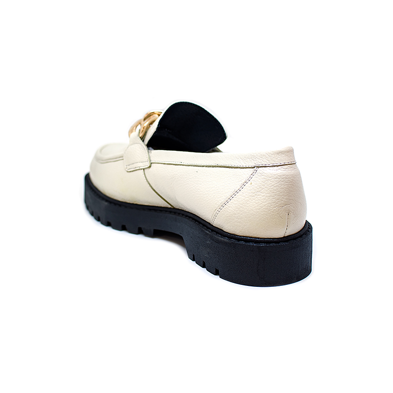 Bigshoes KL0709-15 Δερμάτινο Μοκασίνι Εκρού φωτογραφία