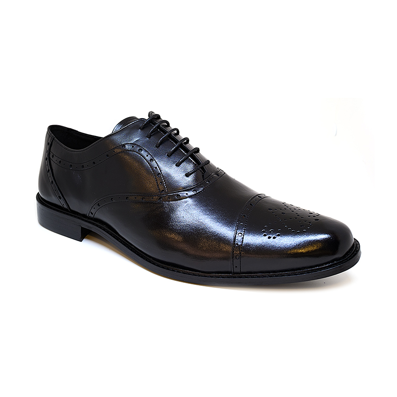 Bigshoes Bigshoes KL30104-01 Δερμάτινο Dress Μαύρο