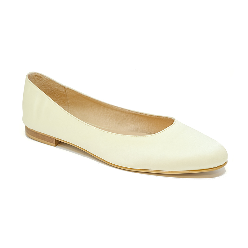 Bigshoes Bigshoes GA1132-13satin Μπαλαρίνα Μπεζ Σατέν