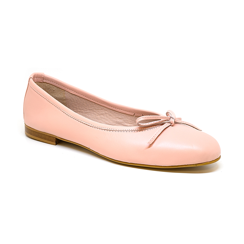 Bigshoes Bigshoes GA1137-17 Δερμάτινη Μπαλαρίνα Ροζ