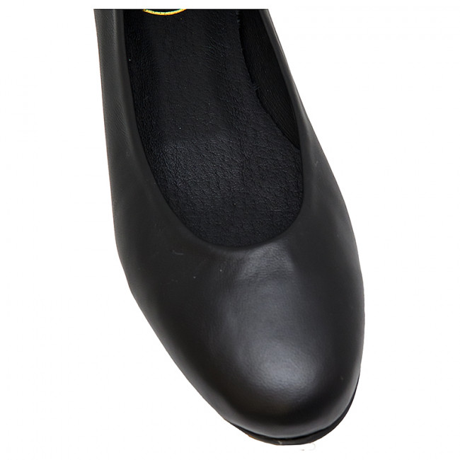 Bigshoes GA1132-01 Δερμάτινη Μπαλαρίνα Μαύρη φωτογραφία