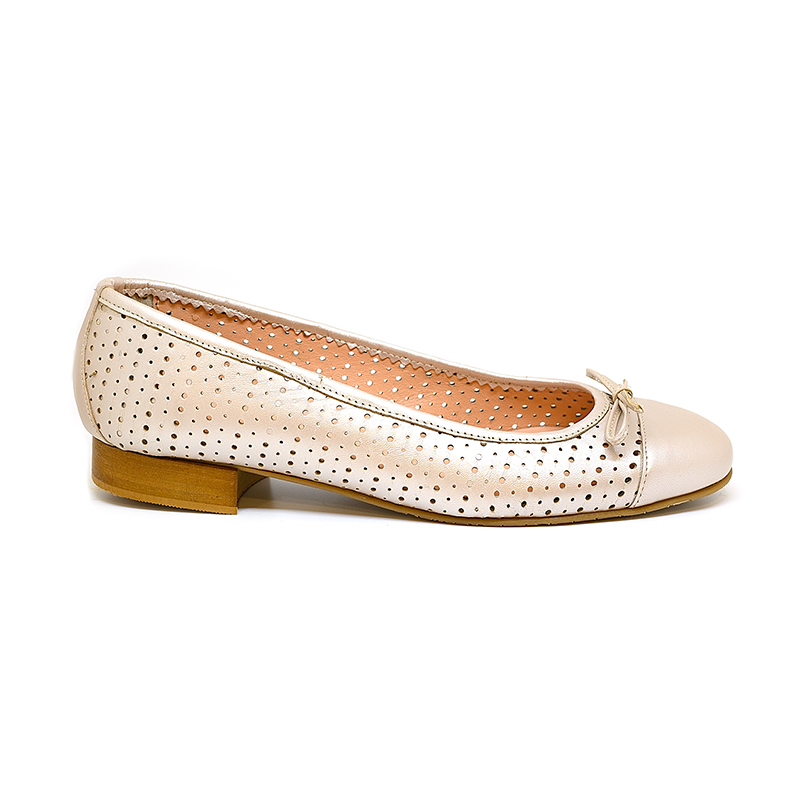 Bigshoes ΜΧ22115-06 Δερμάτινη Γόβα Χρυσή 2cm φωτογραφία