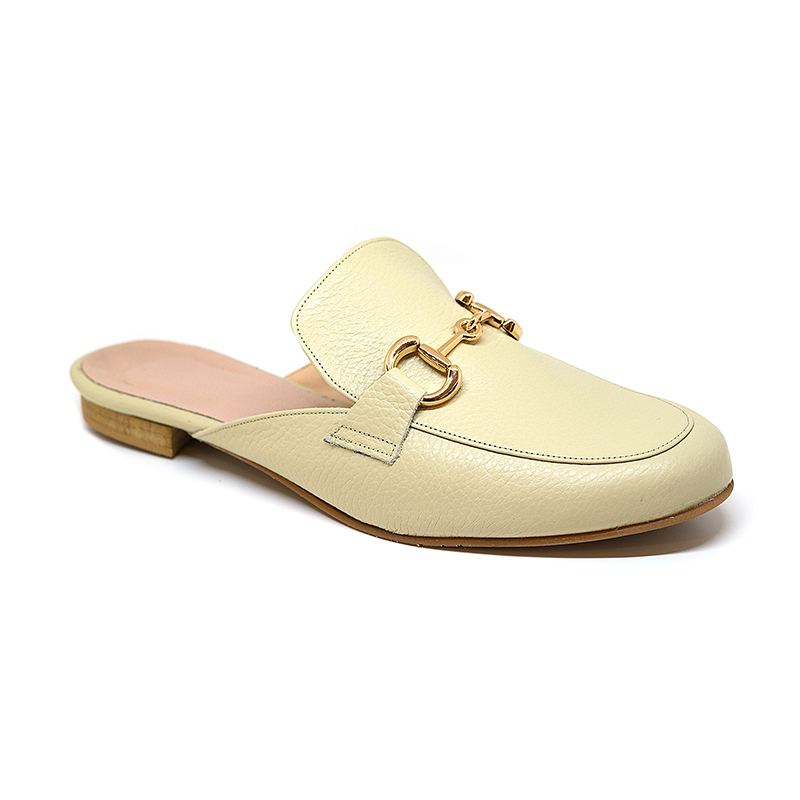 Bigshoes Bigshoes MX22132-13 Δερμάτινο Mule Μπεζ