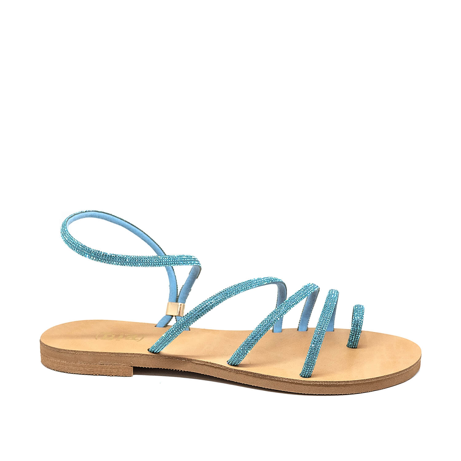 Bigshoes Bigshoes GA0104-11 Strass Σανδάλι Σιέλ