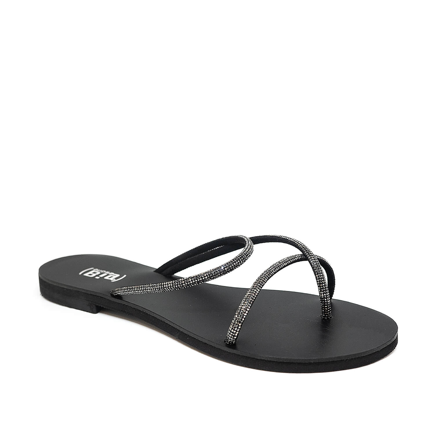 Bigshoes GA0106-01 Strass Σανδάλι Μαύρο φωτογραφία