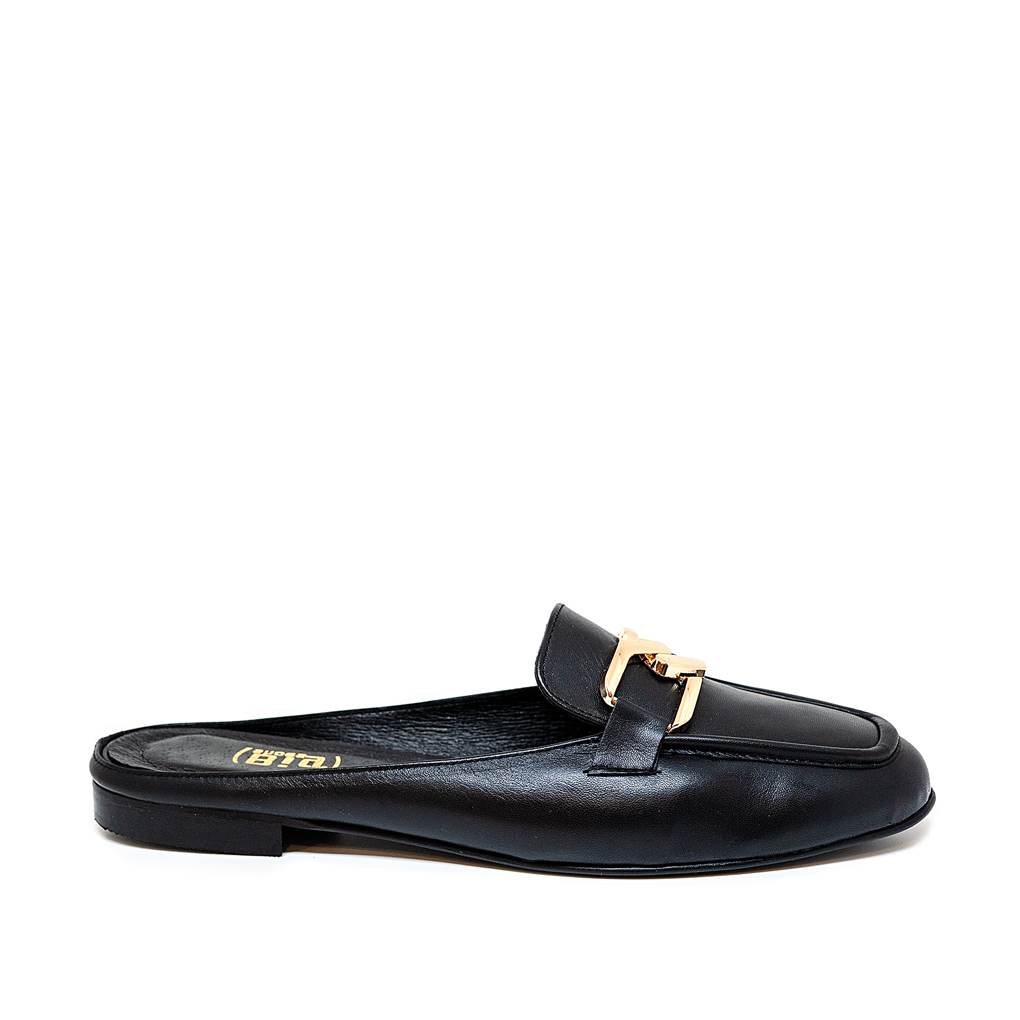 Bigshoes Bigshoes GA1150-01 Δερμάτινο Mule Μαύρο
