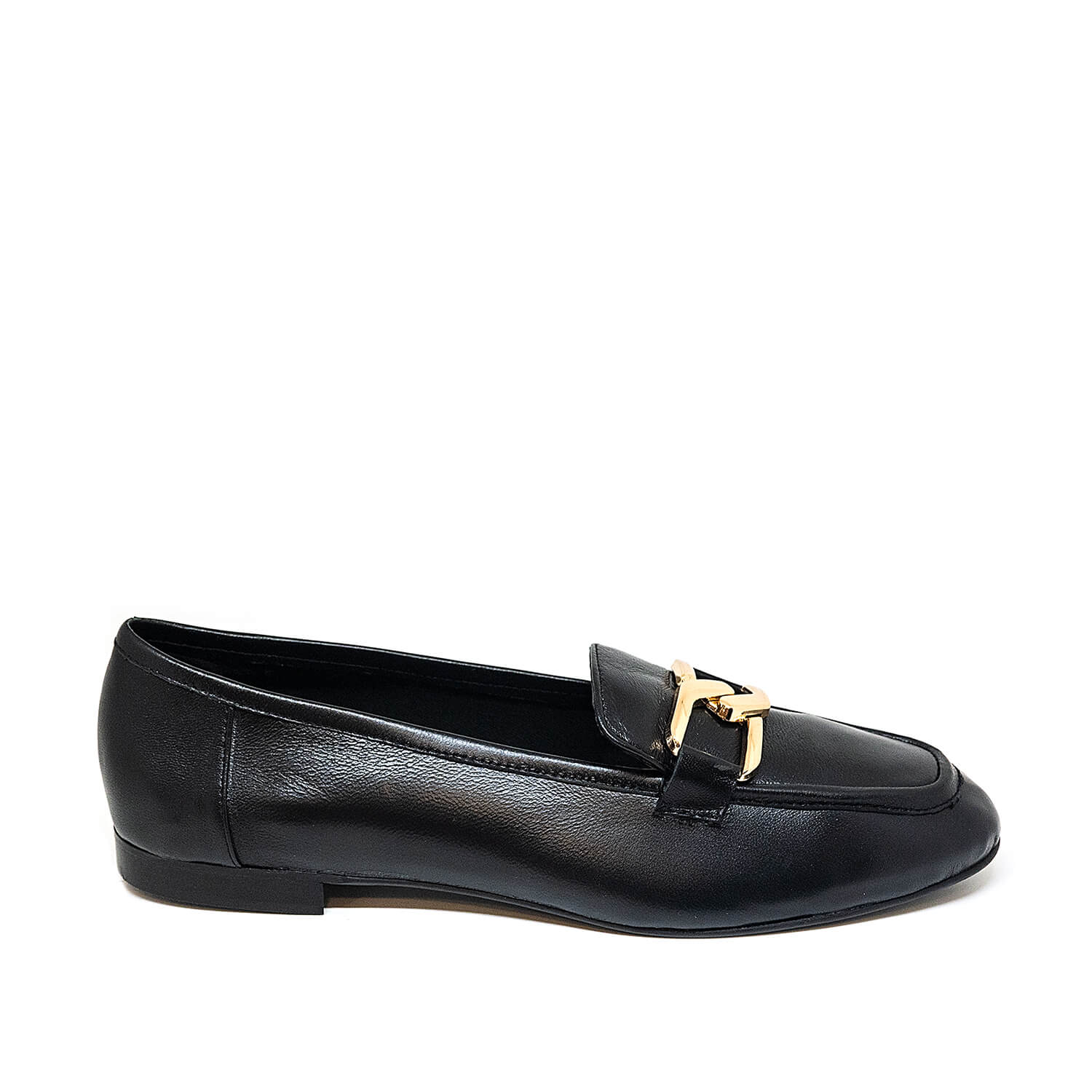 Bigshoes BigShoes GA1152-01 Δερμάτινο Μοκασίνι Μαύρο