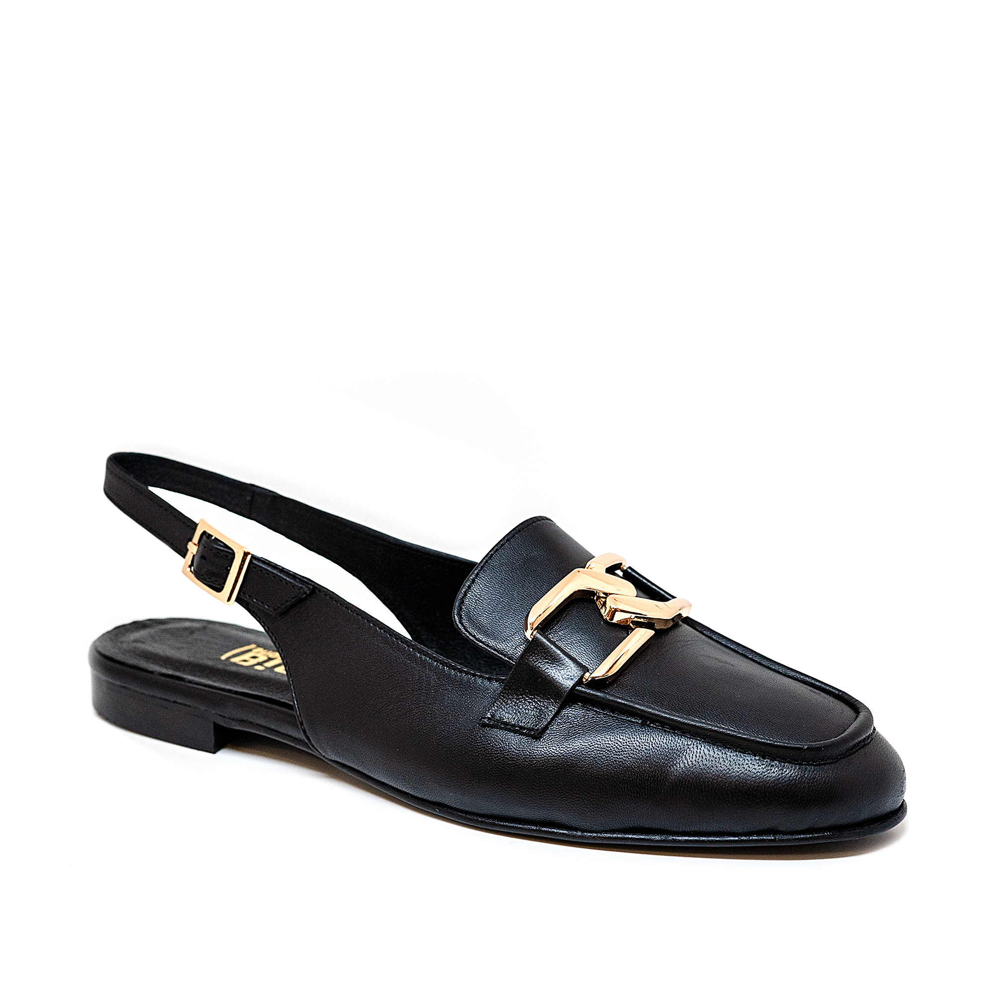 Bigshoes GA1153-01 Δερμάτινη Μπαλαρίνα Μαύρη φωτογραφία