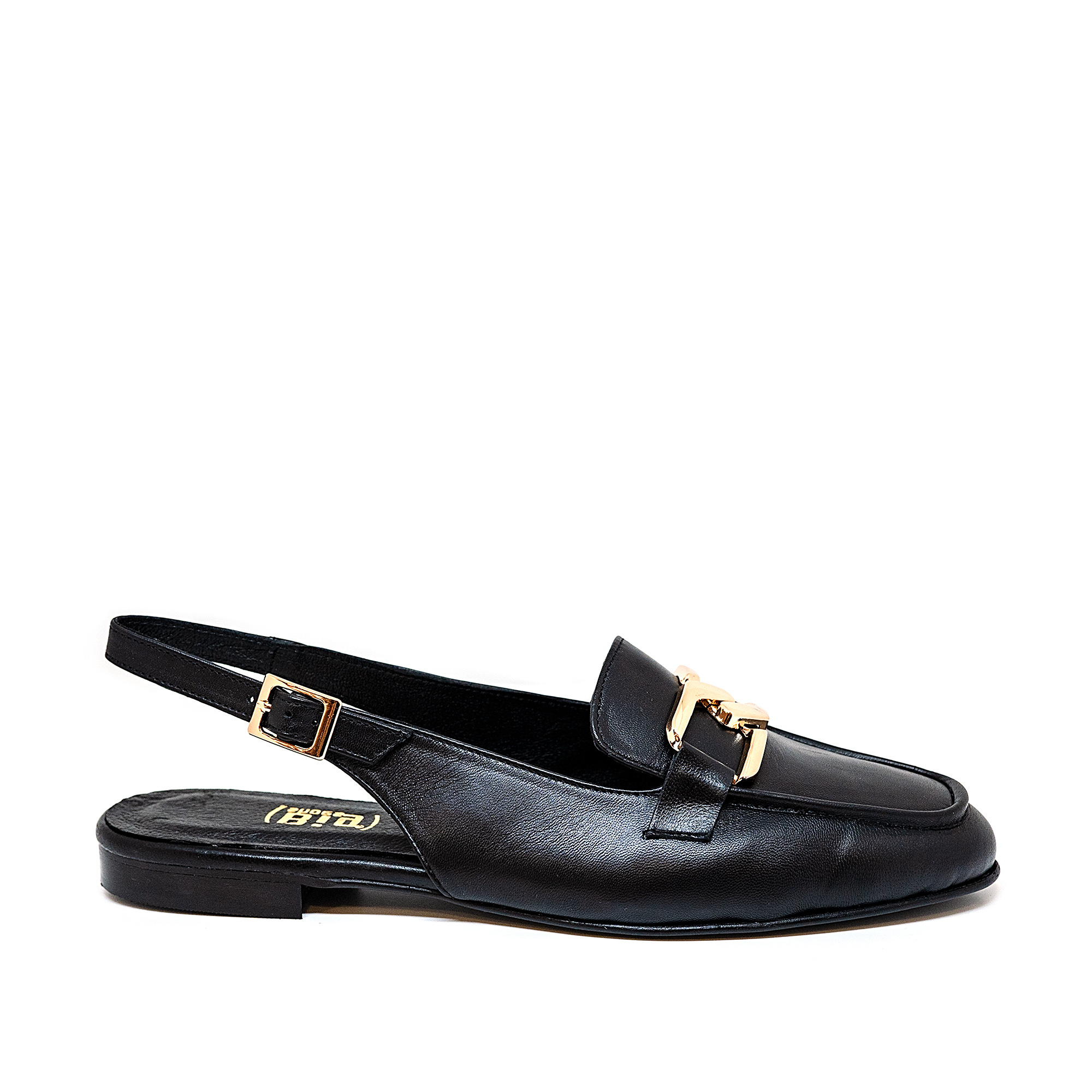 Bigshoes Bigshoes GA1153-01 Δερμάτινη Μπαλαρίνα Μαύρη