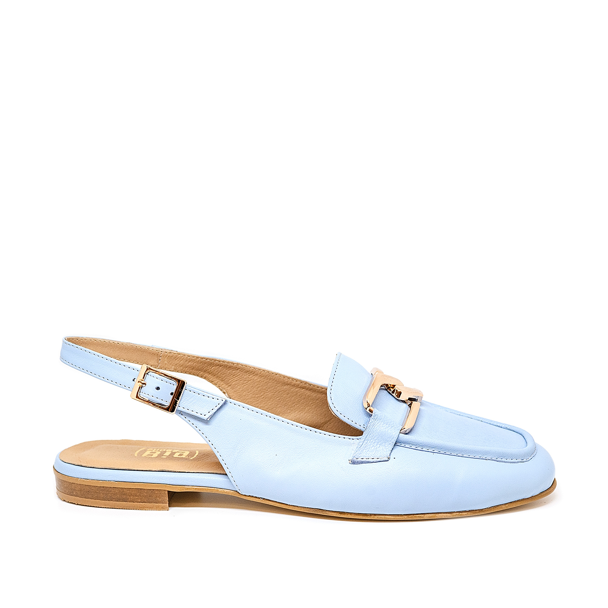 Bigshoes Bigshoes GA1153-11 Δερμάτινη Μπαλαρίνα Σιέλ