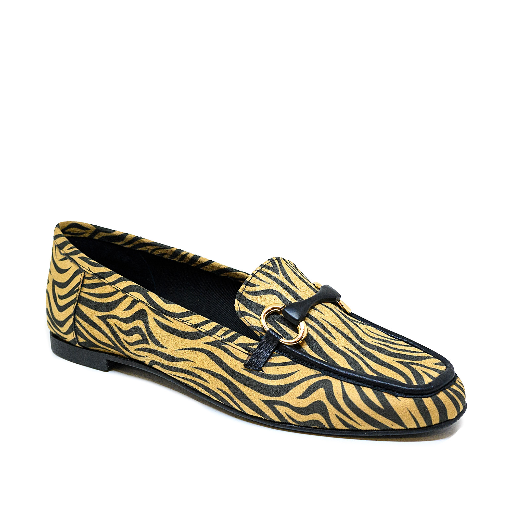 Bigshoes GA1157-20 Δερμάτινο Μοκασίνι Animal Print φωτογραφία