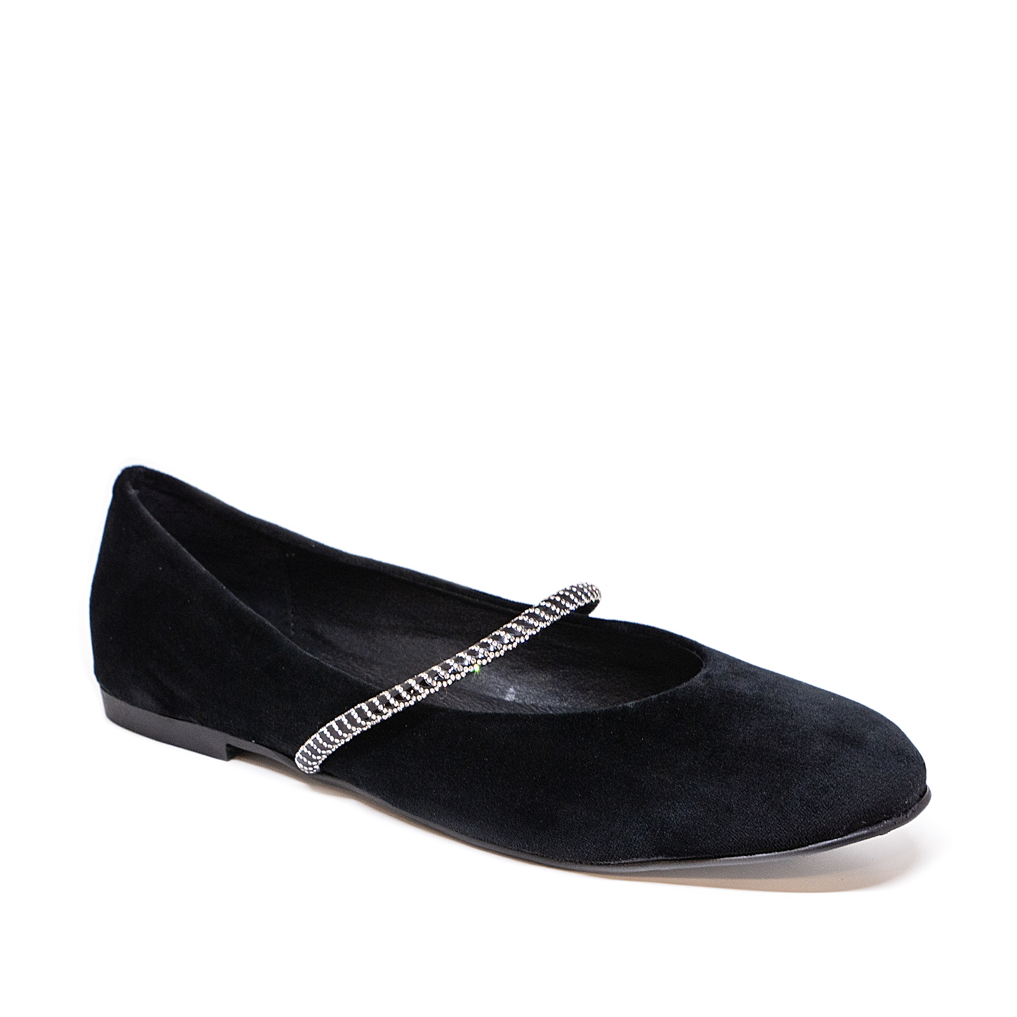 Bigshoes GA1159-01 Δερμάτινη Μπαλαρίνα Μαύρη φωτογραφία