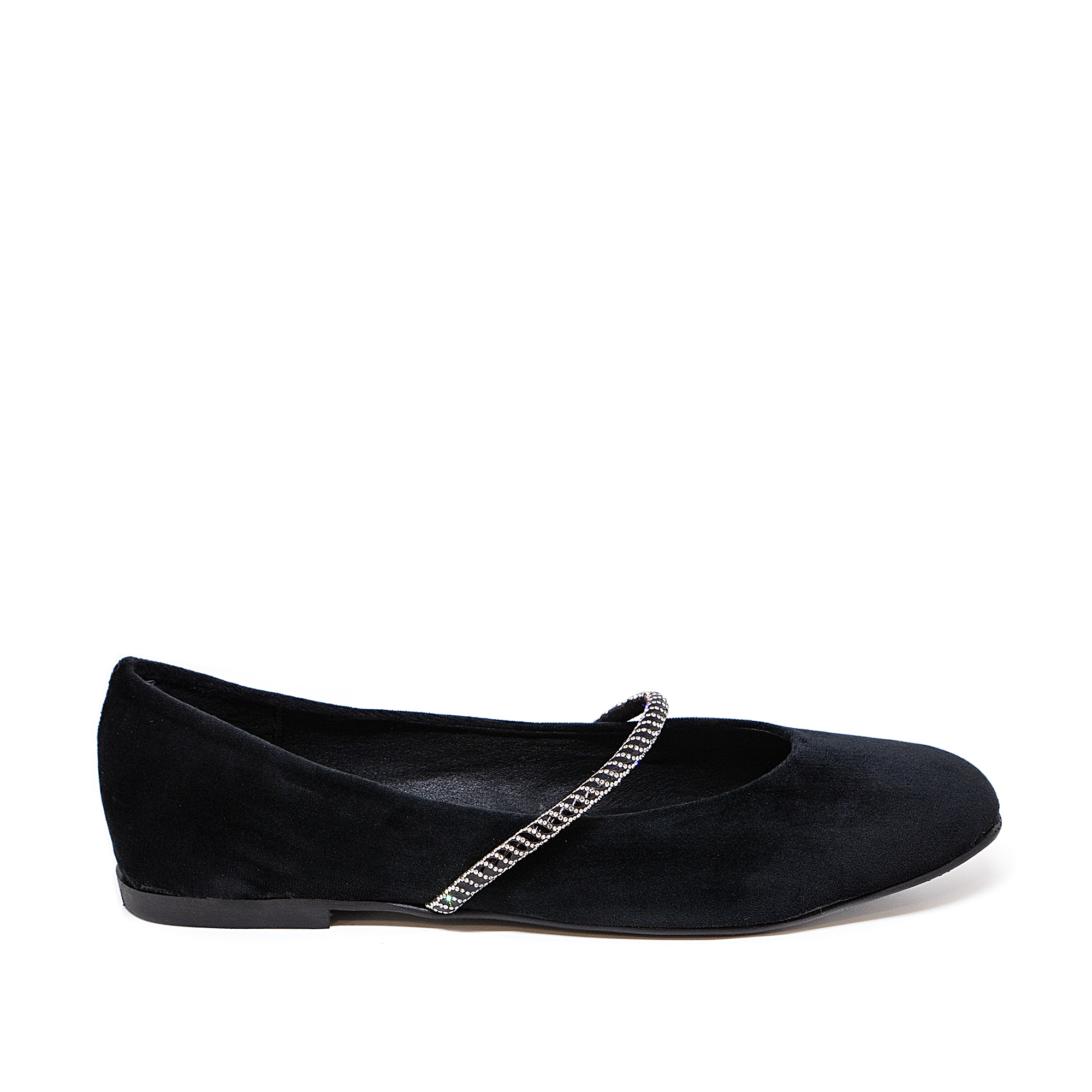 Bigshoes Bigshoes GA1159-01 Δερμάτινη Μπαλαρίνα Μαύρη