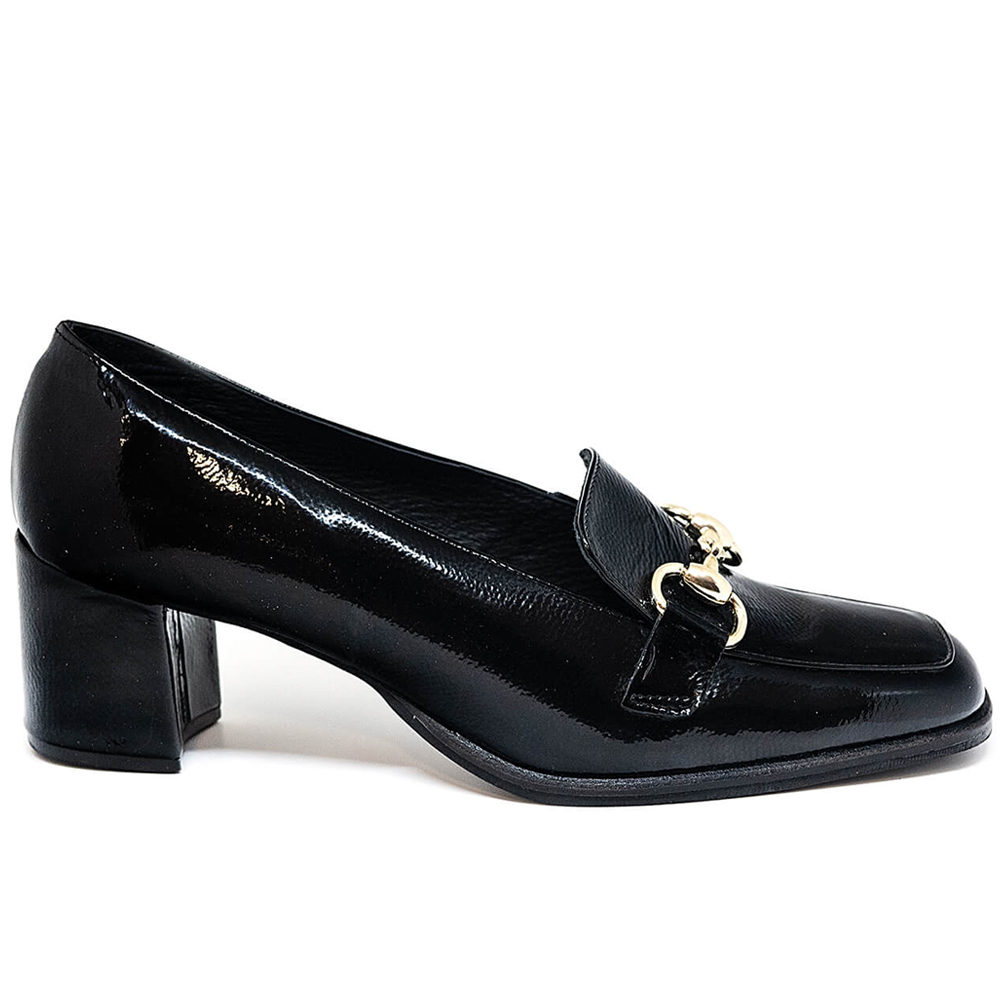Bigshoes Bigshoes GA1240-01 Δερμάτινη Γόβα Μαύρο 5cm