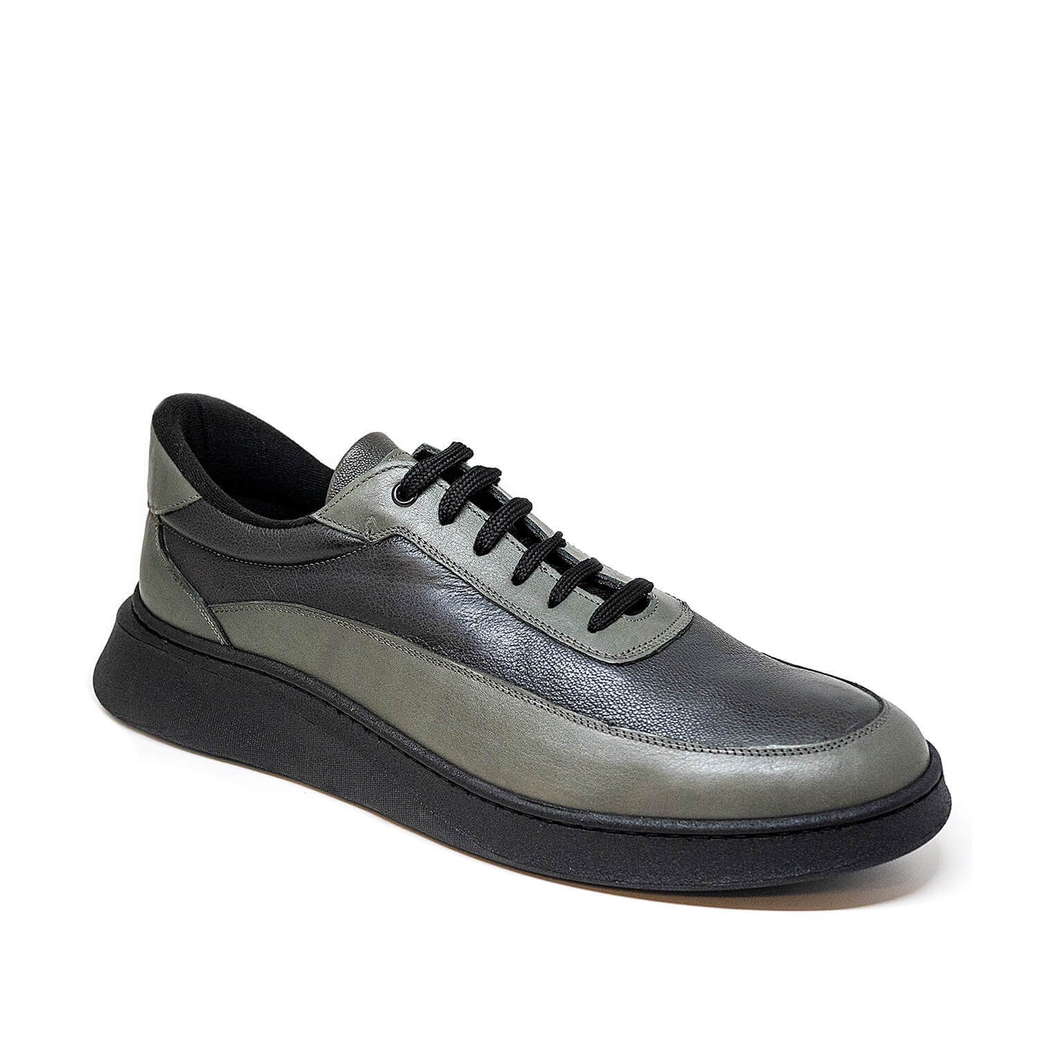 Bigshoes KL20241-08 Δερμάτινο Casual Γκρι φωτογραφία