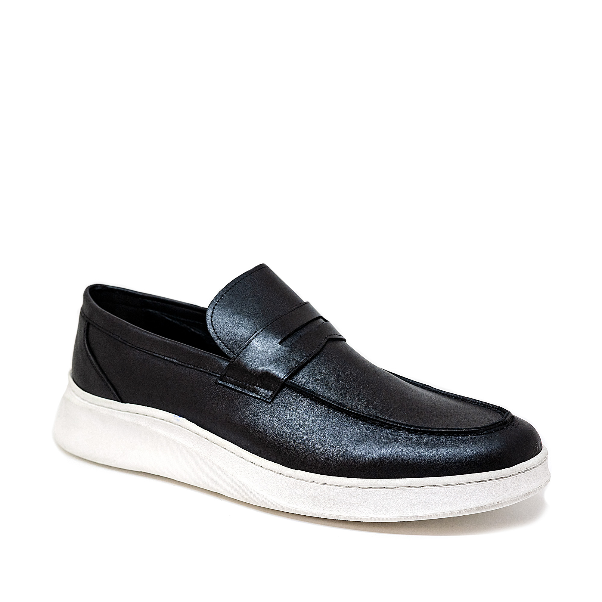 Bigshoes KL32701-01 Δερμάτινο Μοκασίνι Μαύρο φωτογραφία