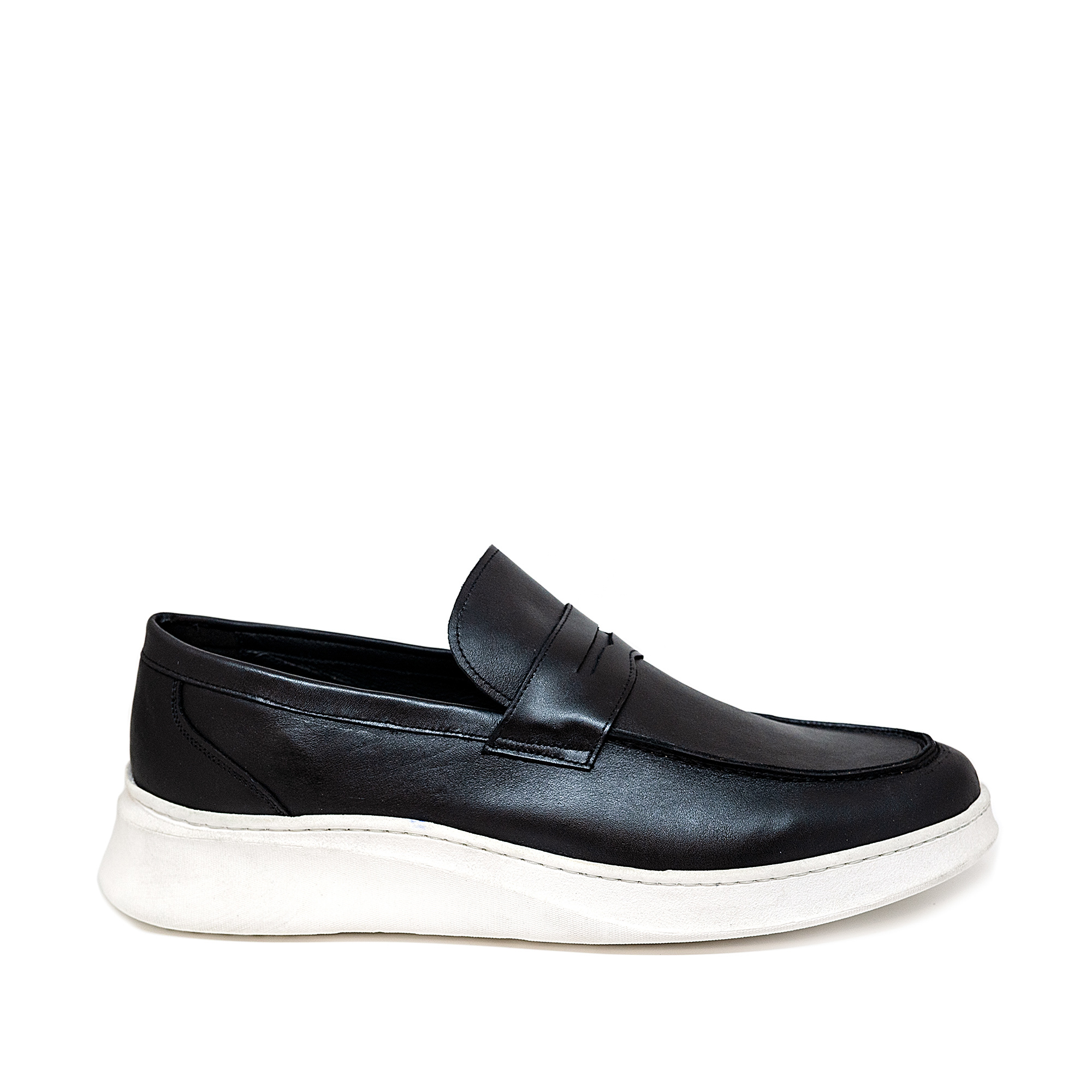 Bigshoes Bigshoes KL32701-01 Δερμάτινο Μοκασίνι Μαύρο
