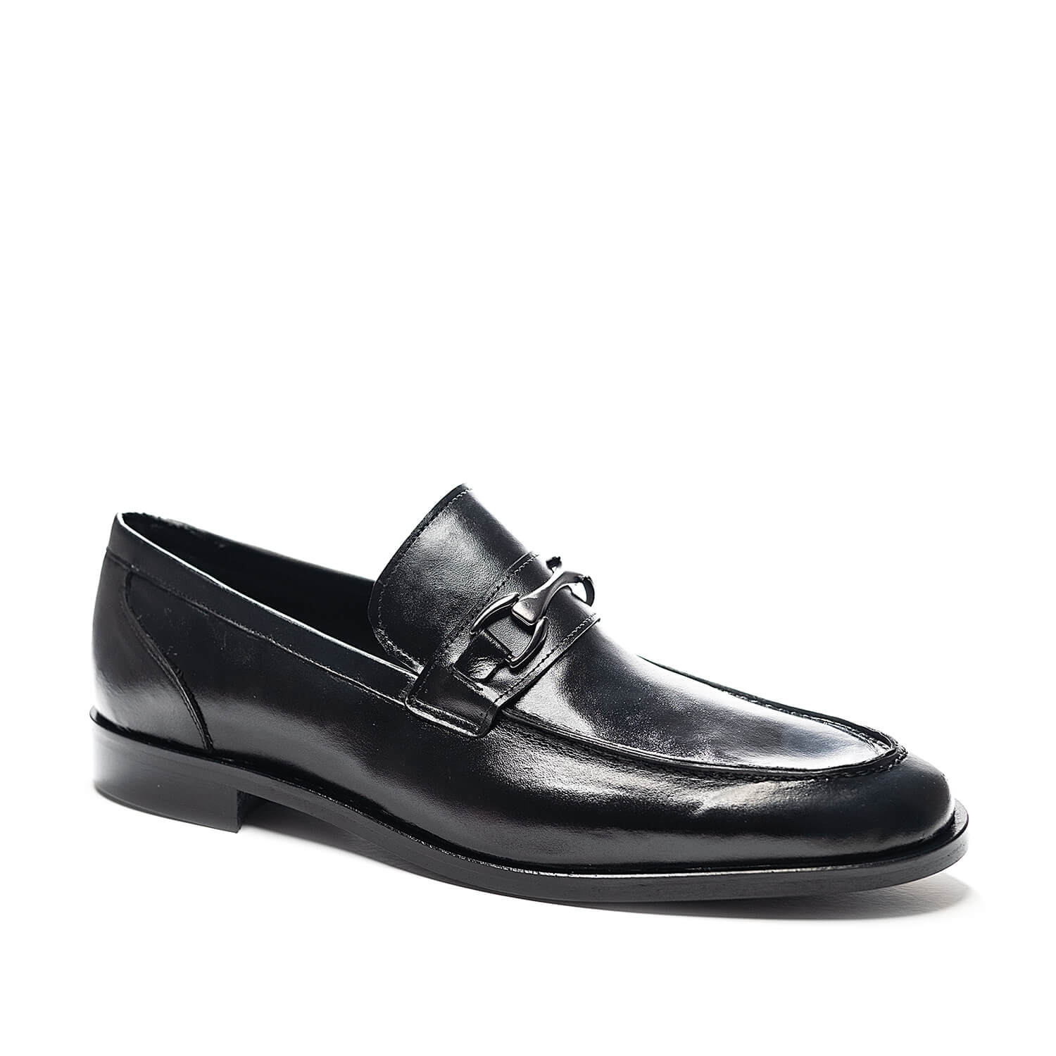 Bigshoes KL37201-01 Δερμάτινο Μοκασίνι Μαύρο φωτογραφία