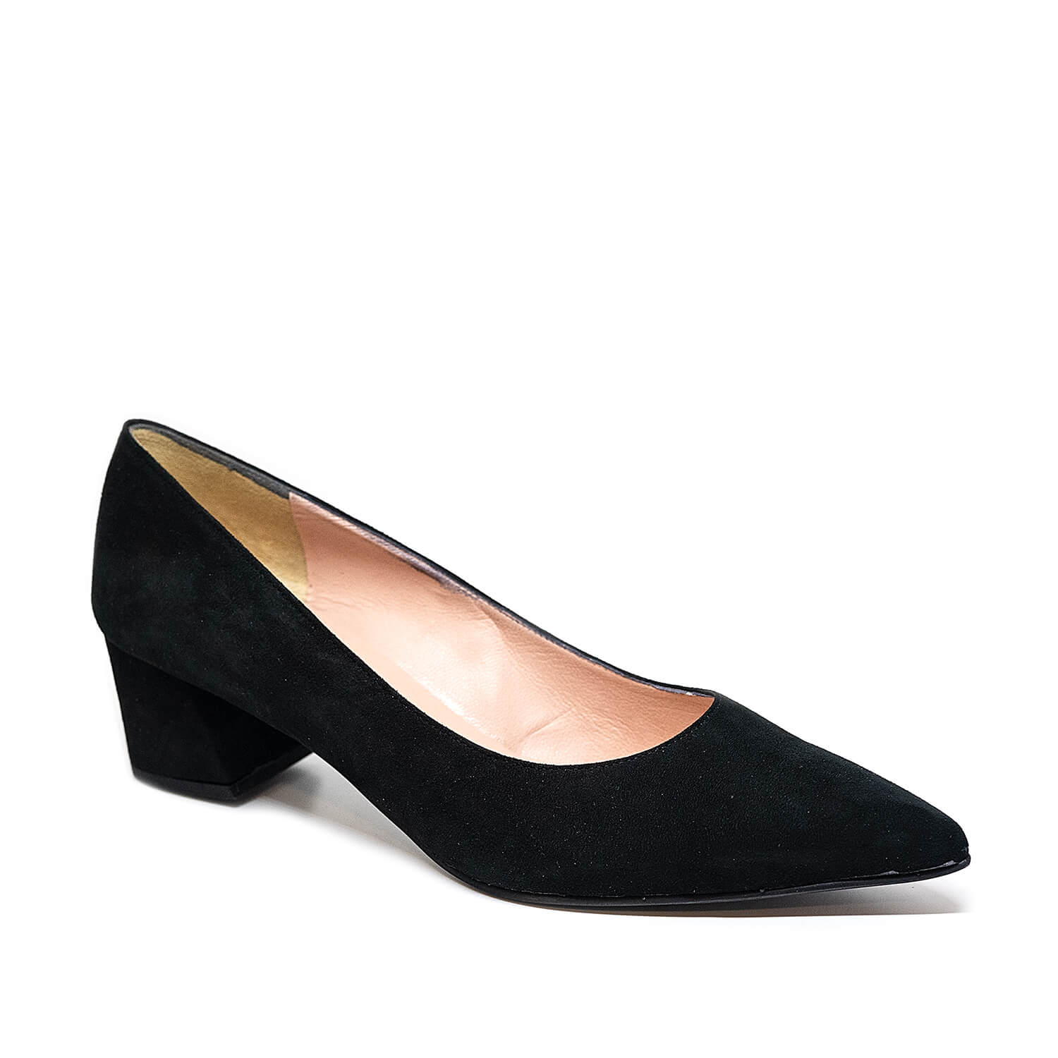 Bigshoes MX9122-01kst Δερμάτινη Γόβα Μαύρο 5.5cm φωτογραφία