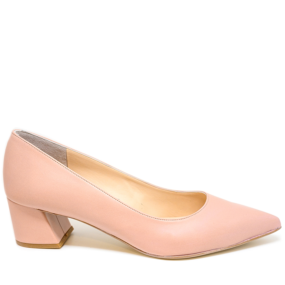 Bigshoes Bigshoes MX9122-33 Δερμάτινη Γόβα nude 5.5cm