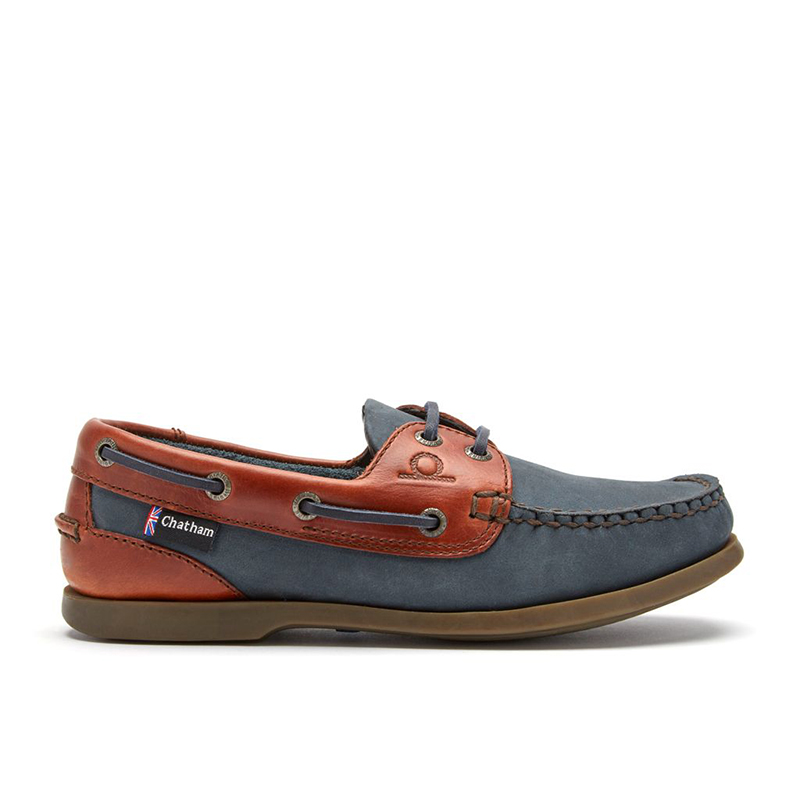 Chatham Chatham Bermuda G2 Navy Δερμάτινα Boat Shoes Μπλε