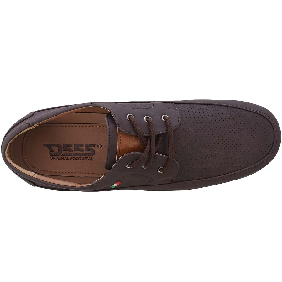 D555 Ηenrik KS24129 Boat Shoes Καφέ φωτογραφία