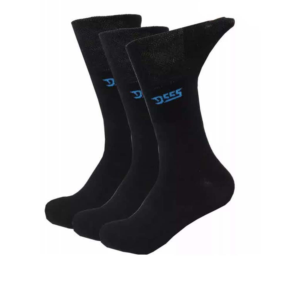D555 D555 Harold 931400 Extra Wide Comfort 3pack Κάλτσες Μαύρες