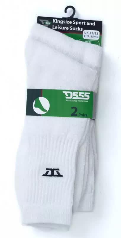 D555 Logan KS2310 Sports And Leisure 2pack Κάλτσες Λευκές φωτογραφία