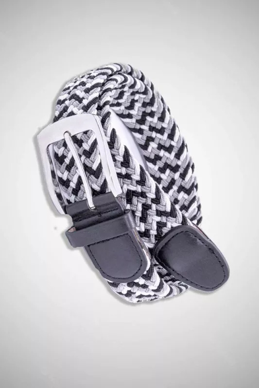 D555 Quinn KS940801 Ζώνη Μαύρο Λευκό Γκρι φωτογραφία