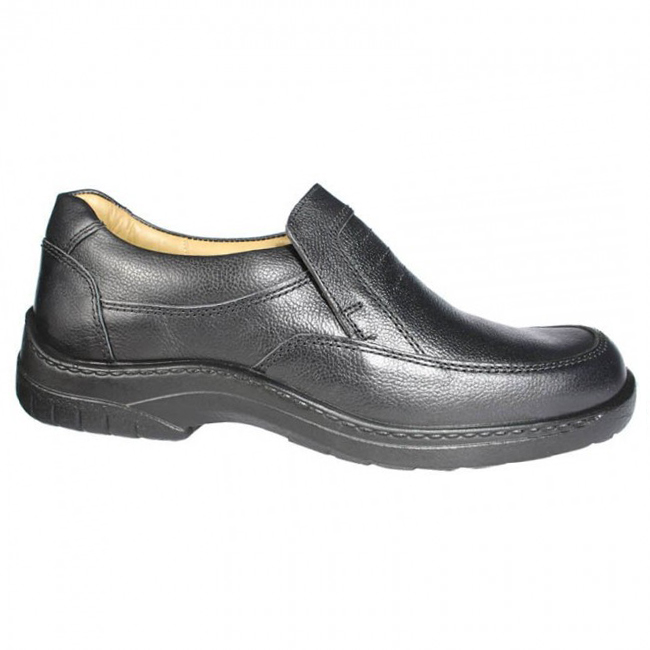 Jomos Jomos 40620144000 Ανατομικό Δερμάτινο Comfort Casual Μαύρο