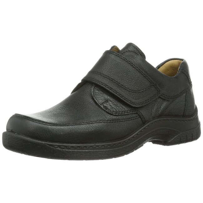 Jomos 40620344000 Ανατομικό Δερμάτινο Comfort Casual Μαύρο φωτογραφία