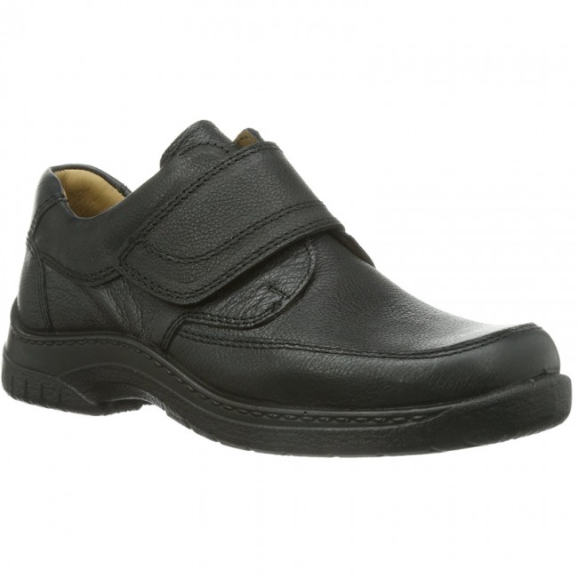 Jomos Jomos 40620344000 Ανατομικό Δερμάτινο Comfort Casual Μαύρο