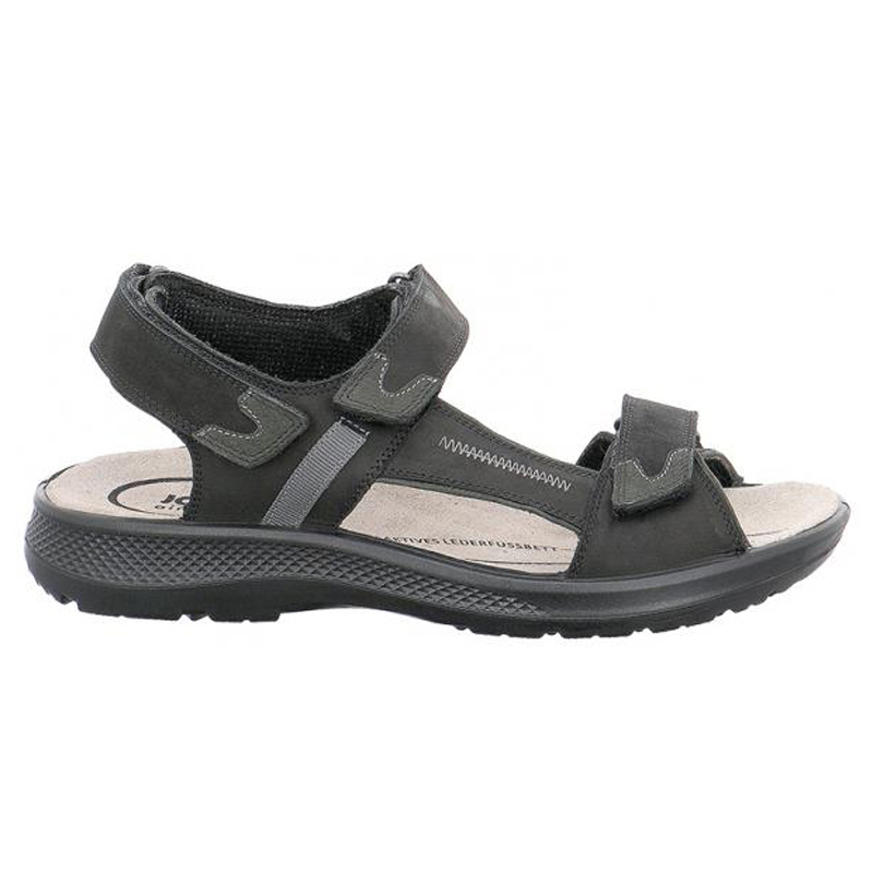 Jomos Jomos 5066051660044 Ανατομικό Δερμάτινο Comfort Πέδιλο Μαύρο