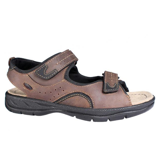 Jomos Jomos 5036064543011 Ανατομικό Δερμάτινο Comfort Πέδιλο Καφέ