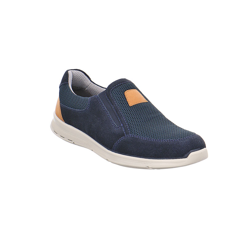 Jomos 3243989138042 Aνατομικό Δερμάτινο Comfort Casual Μπλε φωτογραφία