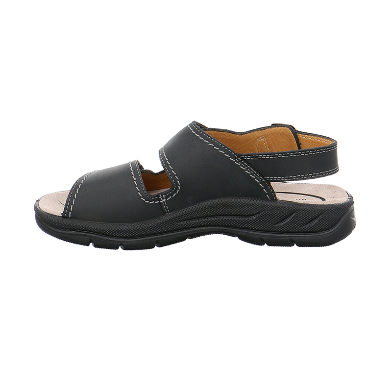 Jomos 50360742000 Ανατομικό Δερμάτινο Σανδάλι Μαύρο φωτογραφία