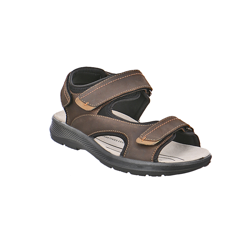 Jomos 5066127313069 Ανατομικό Δερμάτινο Comfort Πέδιλο Καφέ φωτογραφία