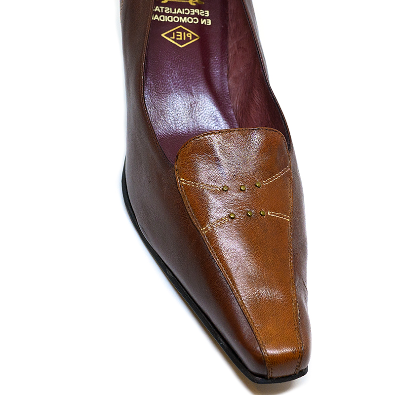 Piesanto 7262-09 Ανατομική Δερμάτινη Γόβα Ταμπά 4,5cm φωτογραφία