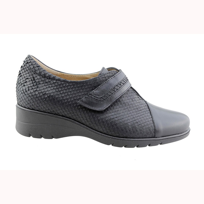 Piesanto Piesanto 175962 Ανατομικό Δερμάτινο Comfort Μαύρο