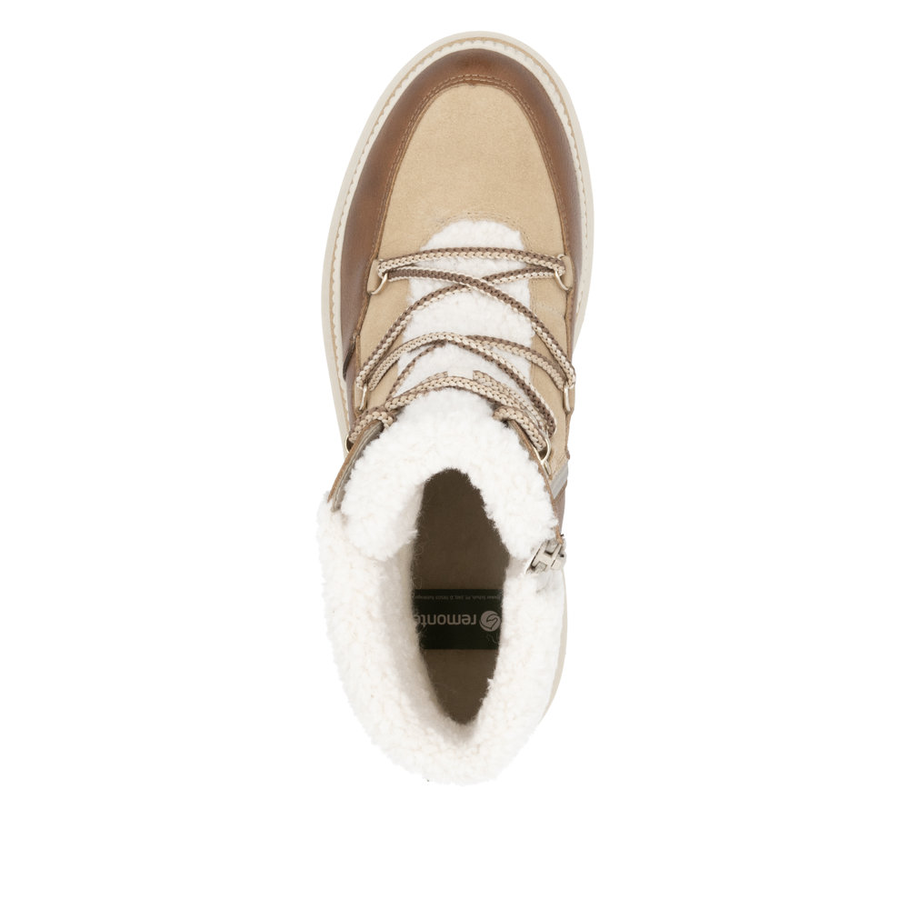 Remonte D0C80-22 Ανατομικό Δερμάτινο Μπότακι Καφέ φωτογραφία