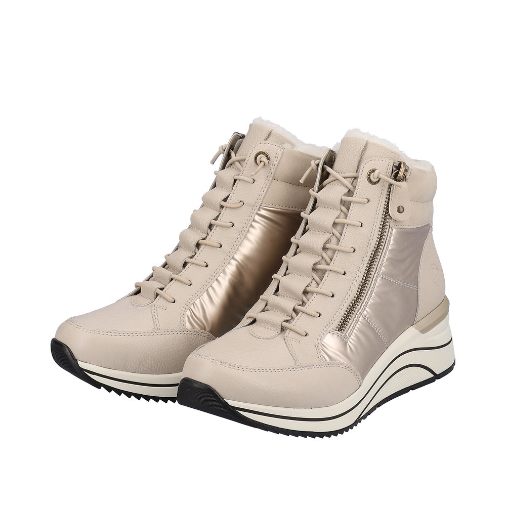 Remonte D0T72-60 Ανατομικό Μποτάκι Sneaker Κρεμ φωτογραφία