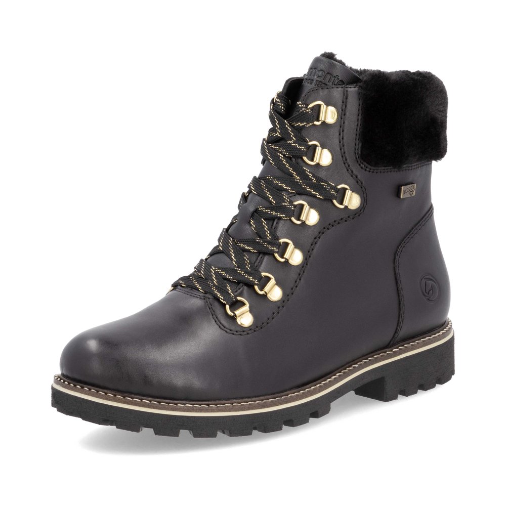 Remonte D8483-00 Ανατομικό Δερμάτινο Μποτάκι Μαύρο φωτογραφία