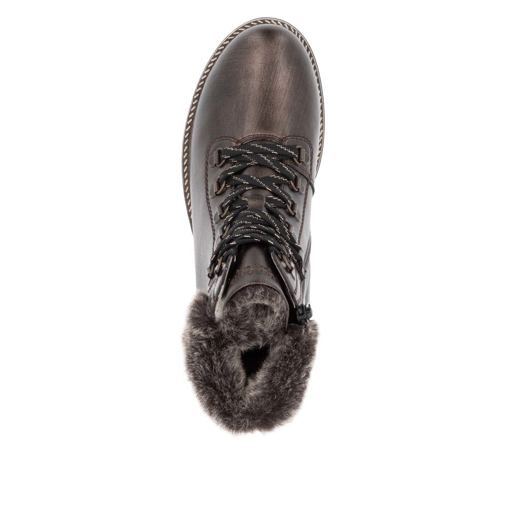 Remonte D8483-25 Ανατομικό Δερμάτινο Μποτάκι Καφέ φωτογραφία