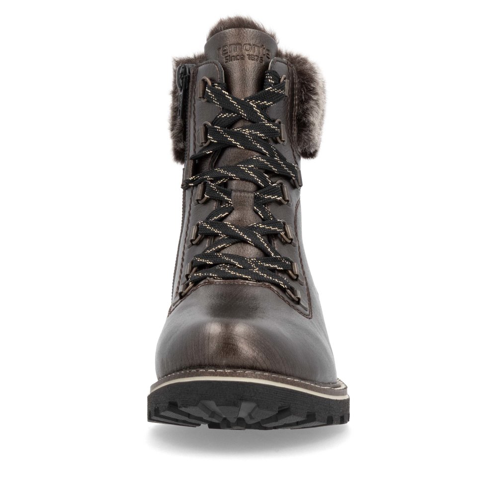 Remonte D8483-25 Ανατομικό Δερμάτινο Μποτάκι Καφέ φωτογραφία