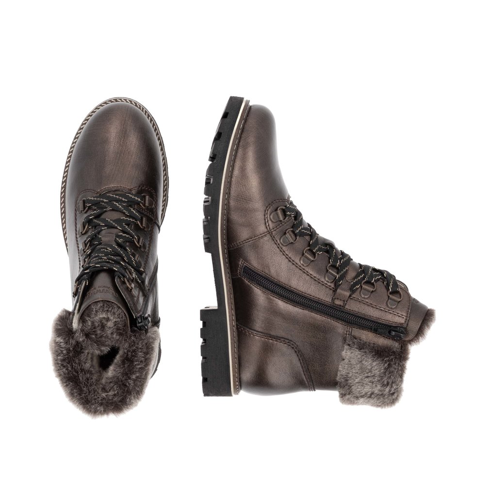 Remonte D8483-25 Ανατομικό Δερμάτινο Μποτάκι Καφέ φωτογραφία