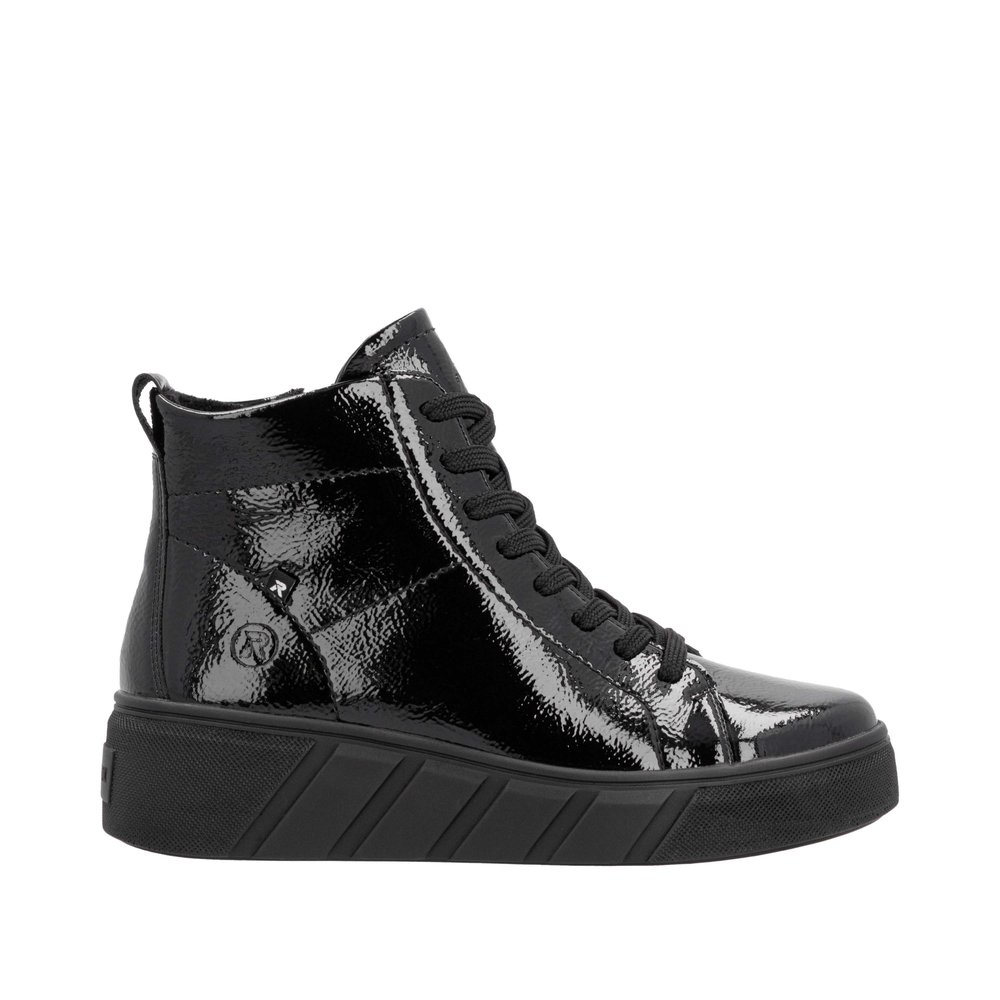 Rieker_Revolution Rieker W0561-01 Ανατομικό Μποτάκι Sneaker Μαύρο